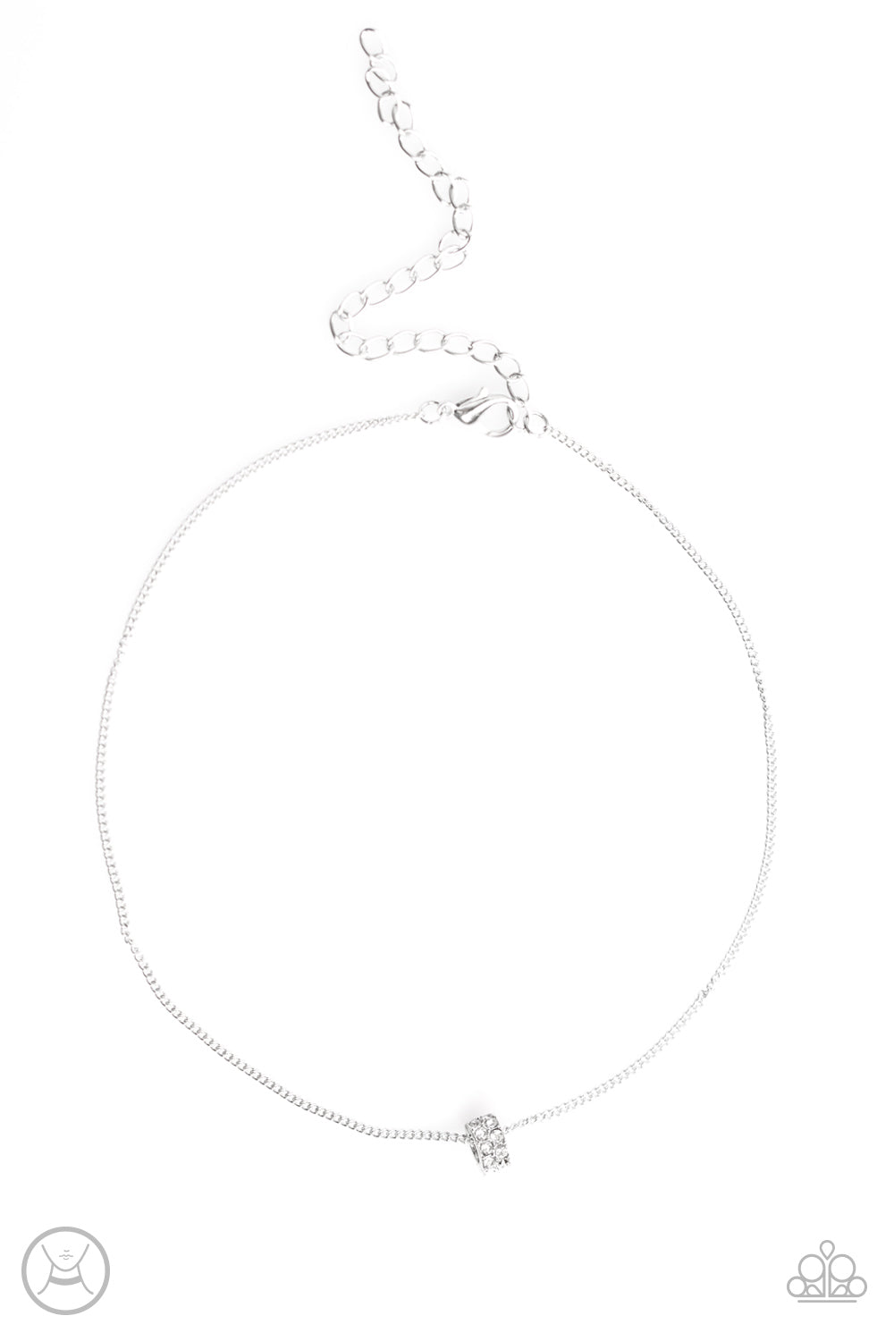 Work Hard, SLAY Hard - White - Paparazzi choker necklace