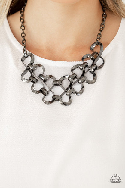 Work, Play and Slay-black-Paparazzi necklace