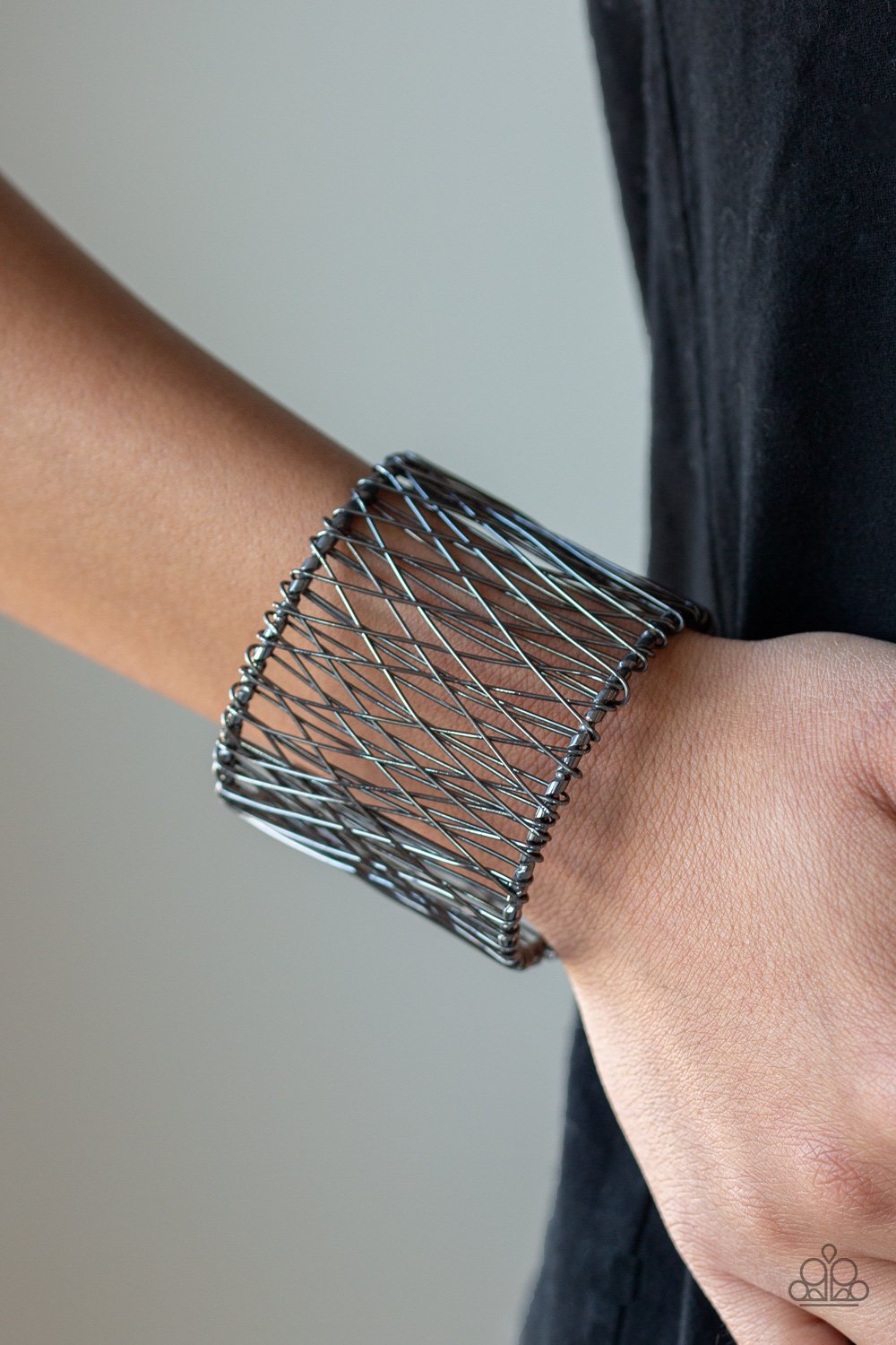 Work for Wire-black-Paparazzi bracelet