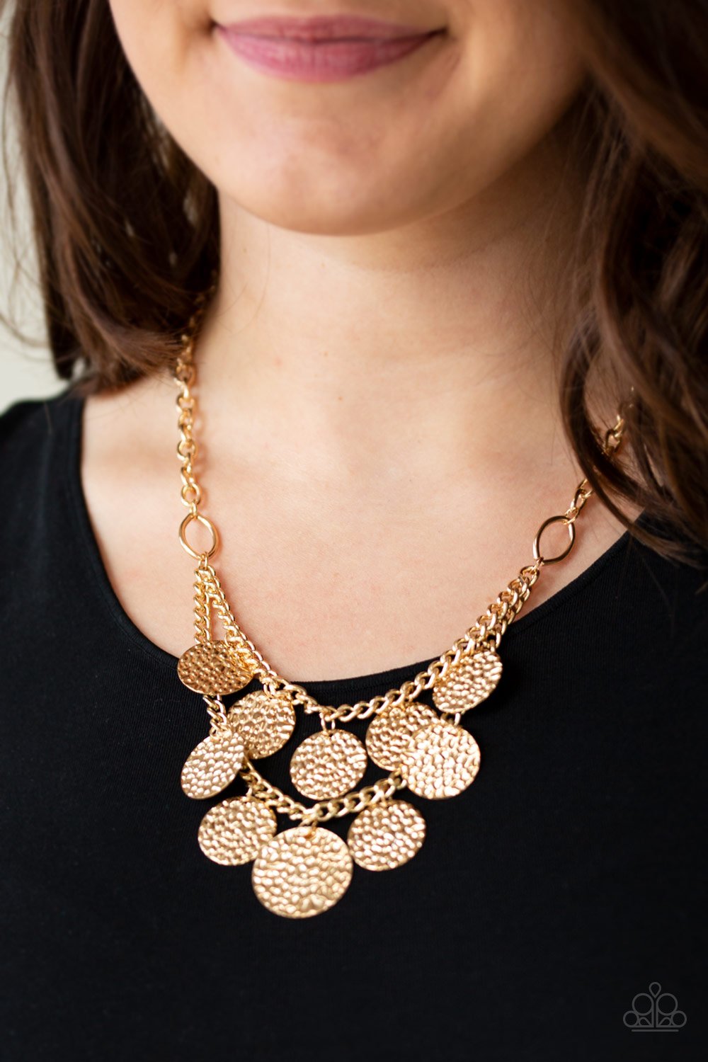 Works Every Chime - gold - Paparazzi necklace