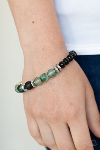 World Peace-green-Paparazzi bracelet