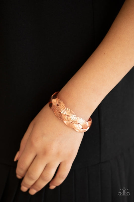 Woven Wonder - copper - Paparazzi bracelet