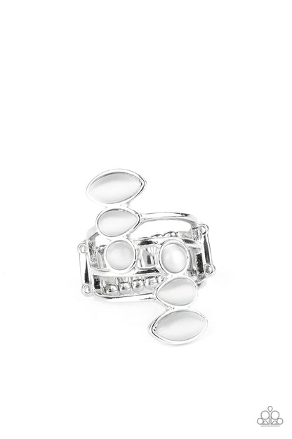 Wraparound Radiance - white - Paparazzi ring