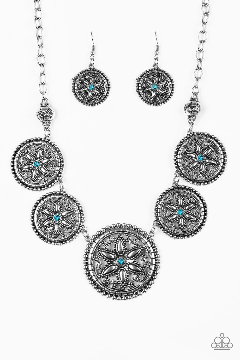 Written in the STAR LILIES - blue - Paparazzi necklace