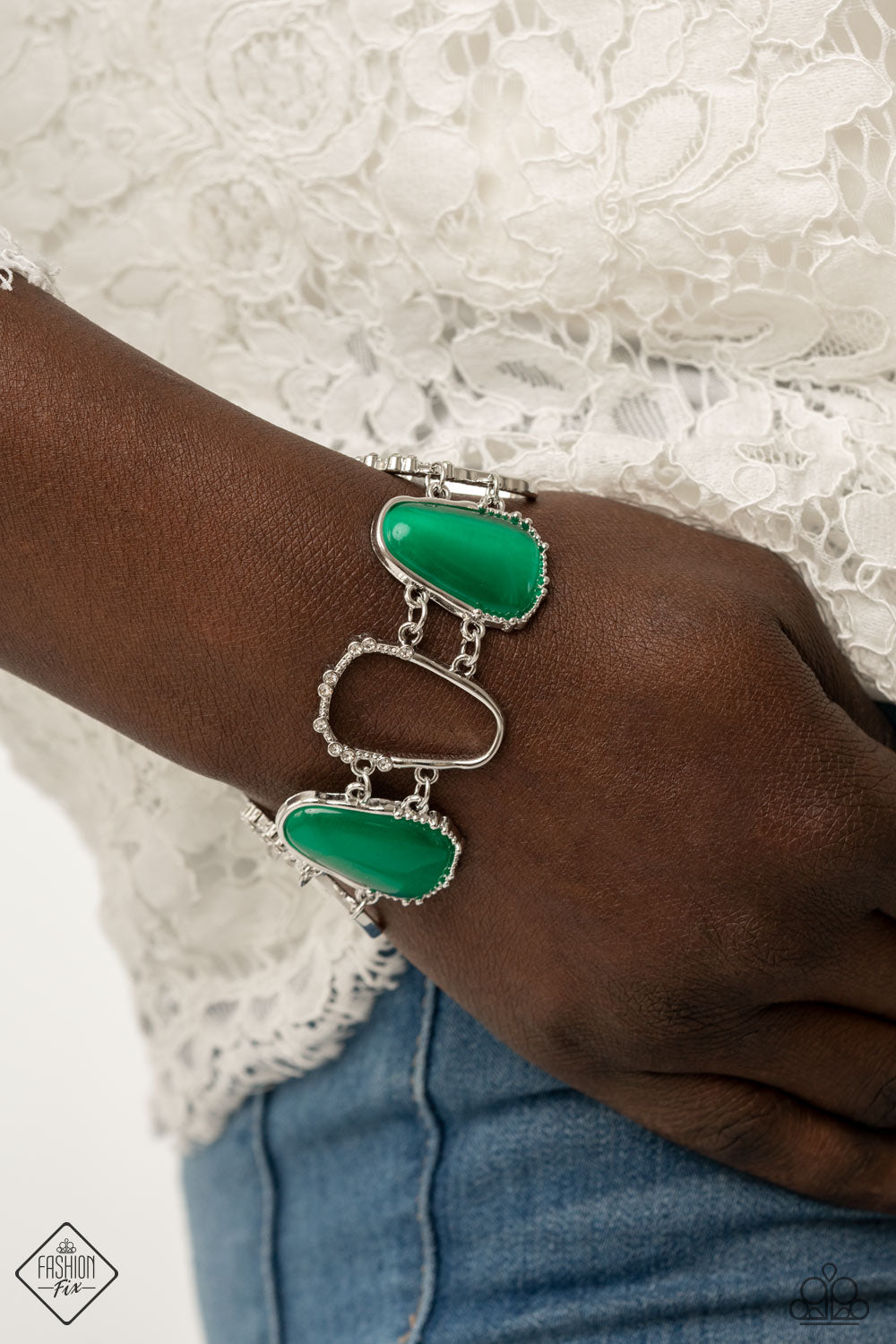 Yacht Club Couture - green - Paparazzi bracelet