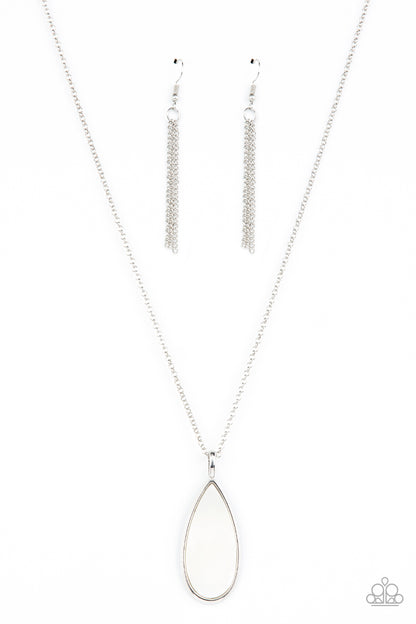 Yacht Ready - white - Paparazzi necklace