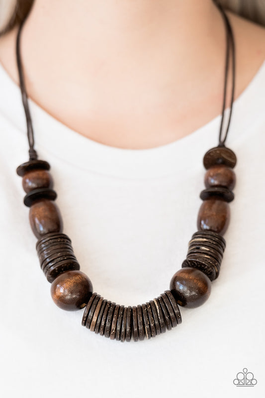 You Better Belize It - brown - Paparazzi necklace