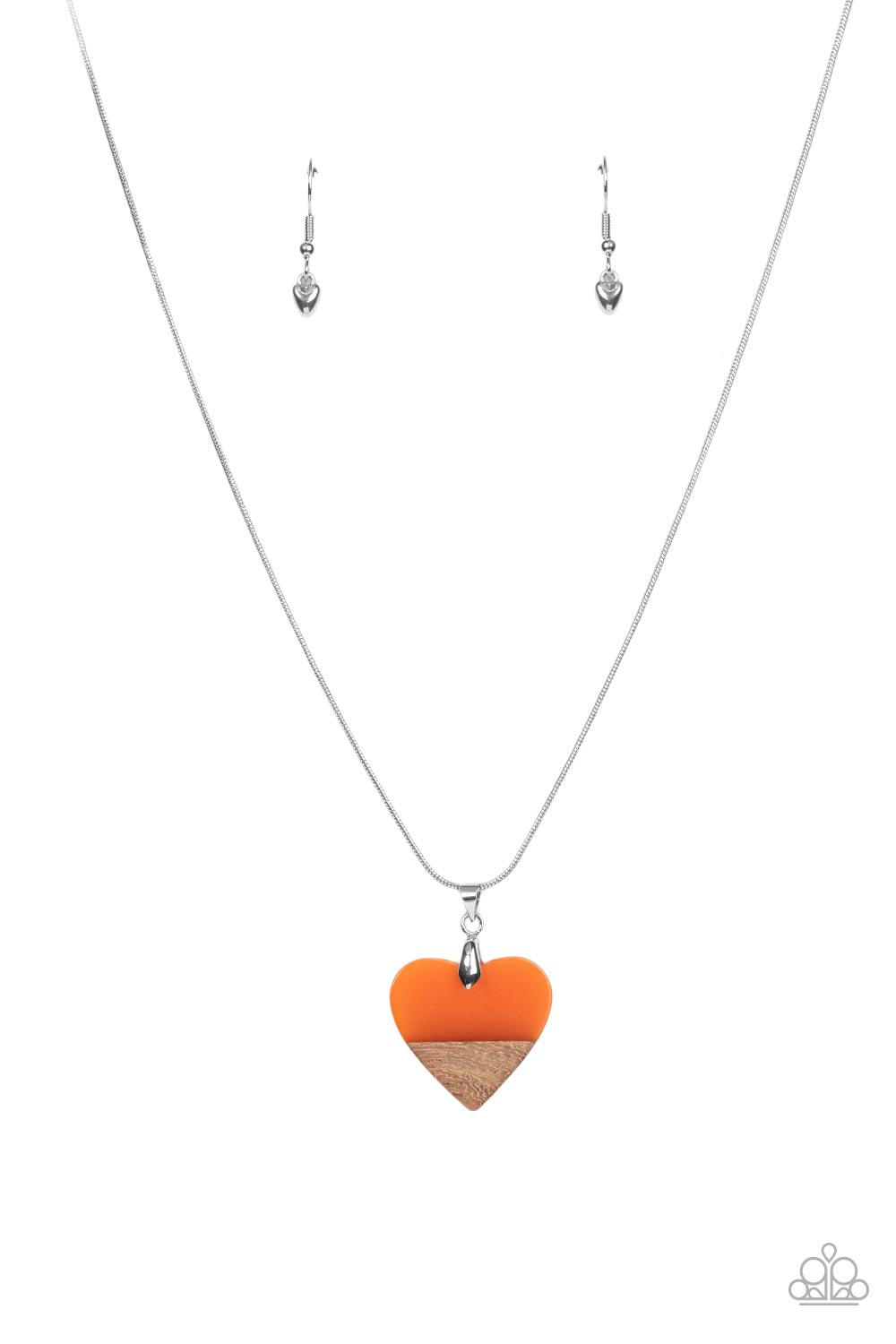 You Complete Me - orange - Paparazzi necklace