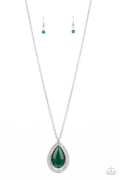 You Dropped This - green - Paparazzi necklace