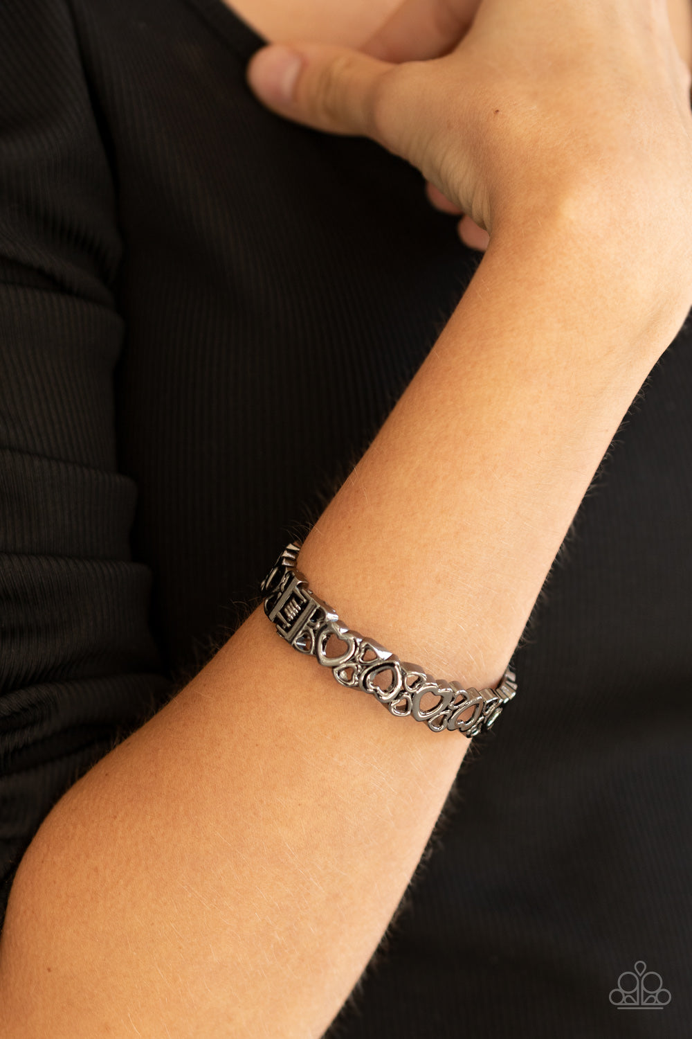 You HEART The Lady! - black - Paparazzi bracelet