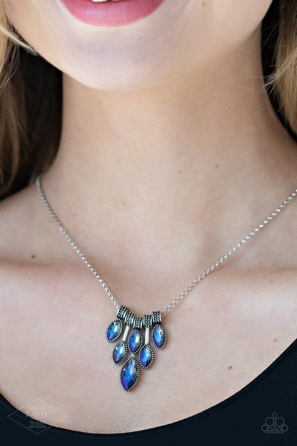 You Should See Me in a Crown - multi (blue) - Paparazzi necklace