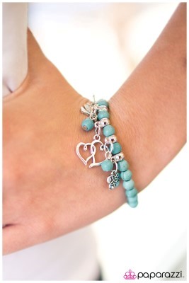 Young and Free - Blue - Paparazzi bracelet