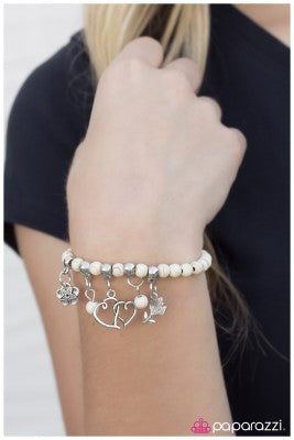 Young and Free - white - Paparazzi bracelet