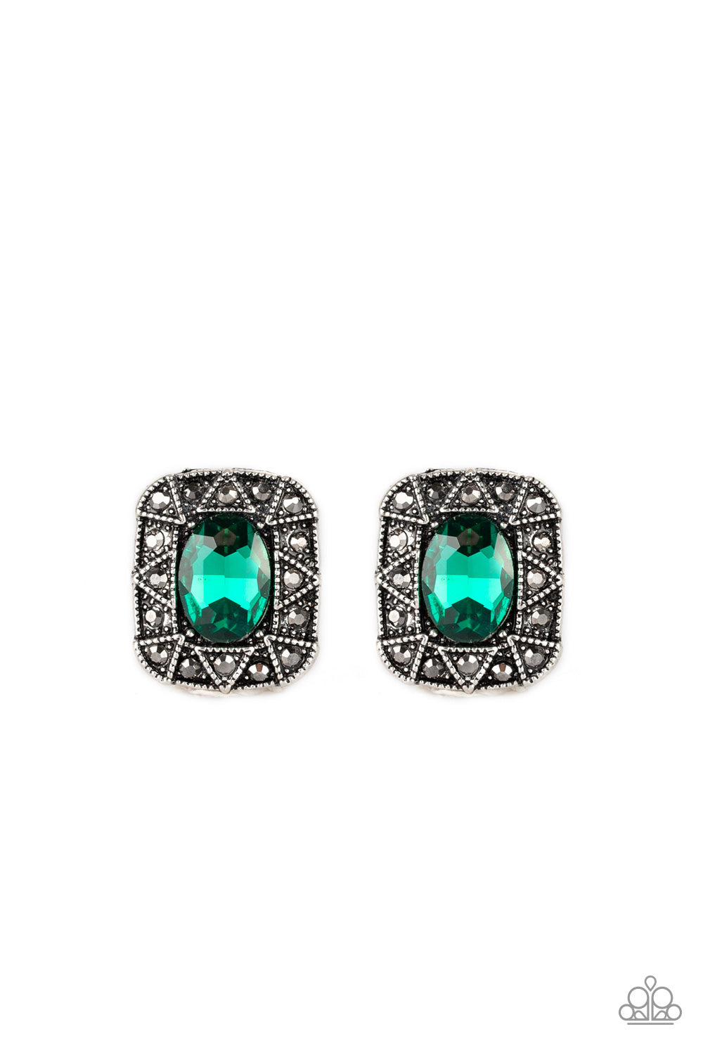 Young Money - green - Paparazzi earrings