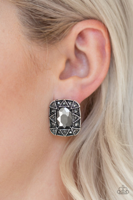 Young Money - silver - Paparazzi earrings