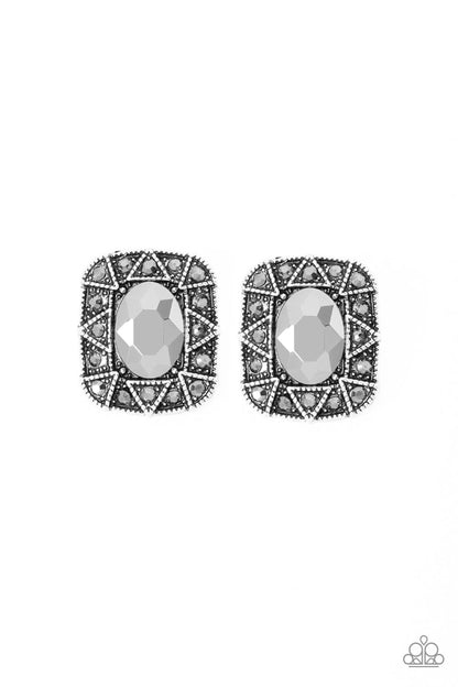 Young Money - silver - Paparazzi earrings