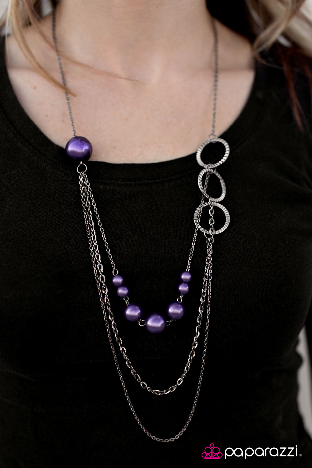 Youre CRIMPING My Style - purple - Paparazzi necklace