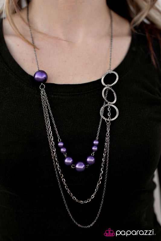 Youre CRIMPING My Style - purple - Paparazzi necklace