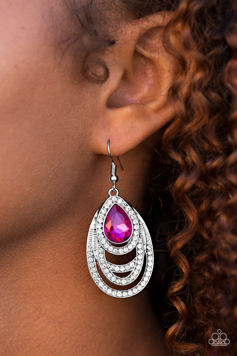 Youre The GLAM! - Pink - Paparazzi earrings