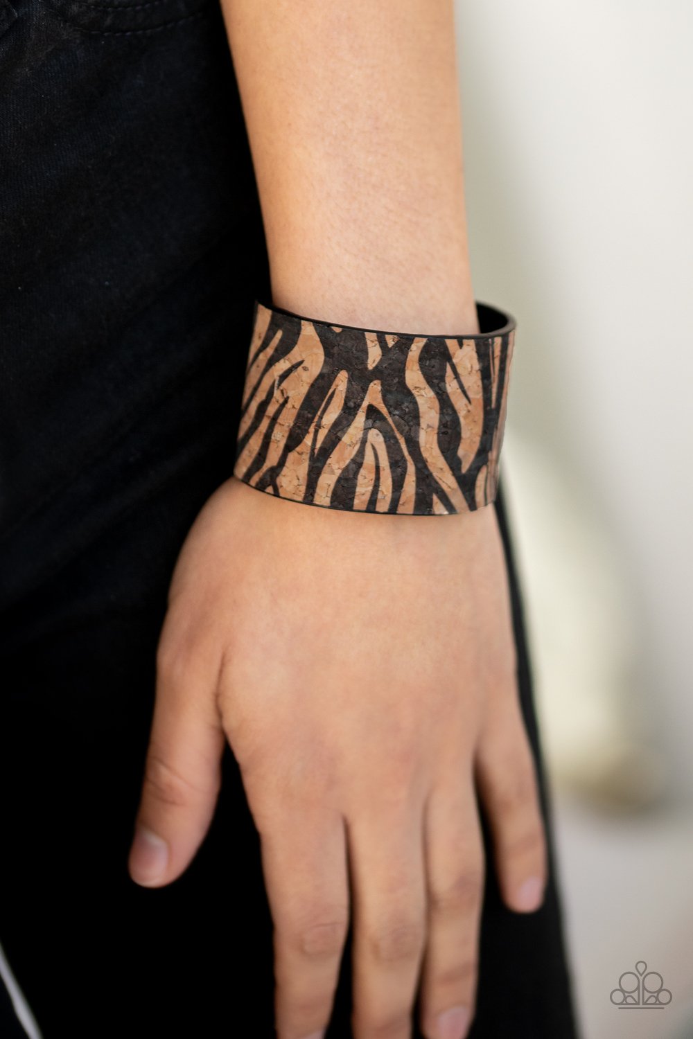 Zebra Zone-black-Paparazzi bracelet