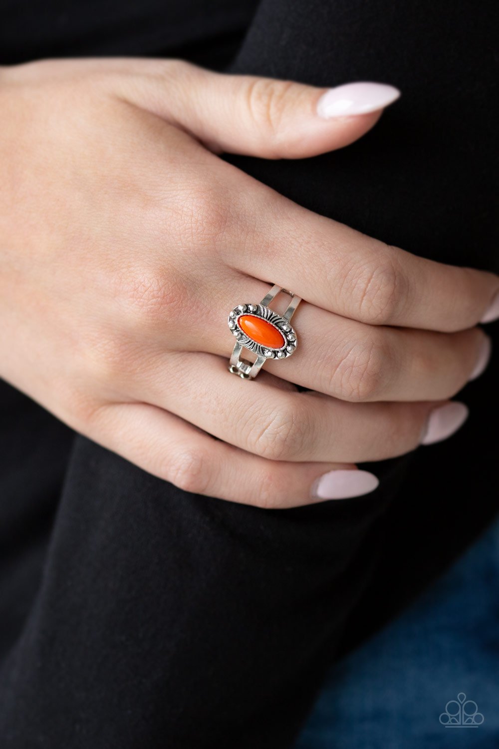 Zest Quest-orange-Paparazzi ring