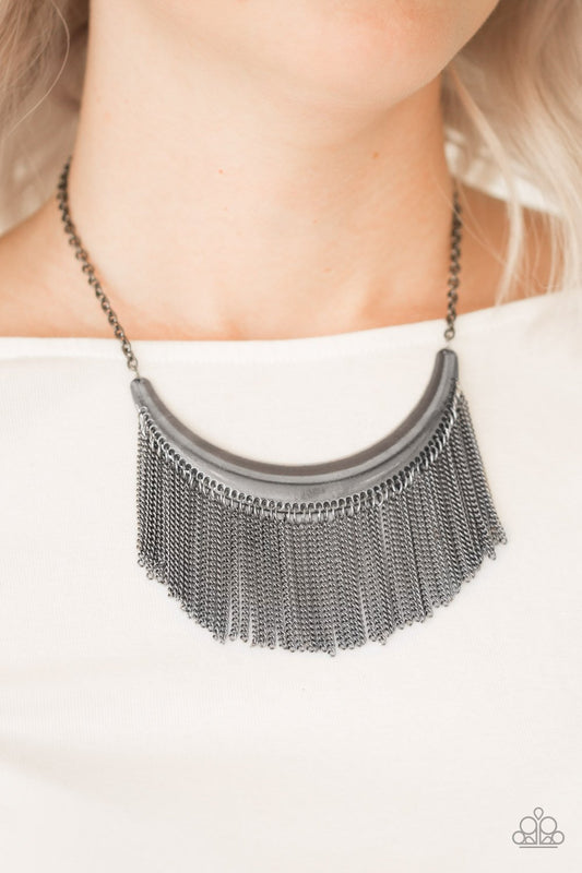 Zoo Zone - black - Paparazzi necklace