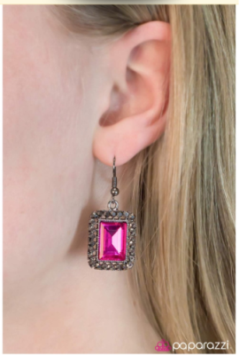 Fairest of Them All - Paparazzi pink earrings
