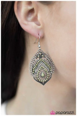 Persian Gardens - green - Paparazzi earrings