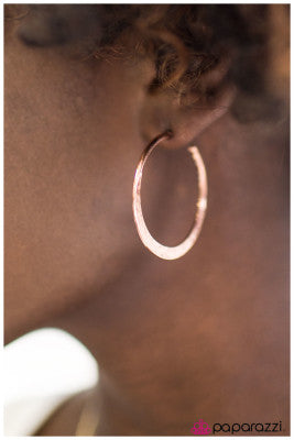 The Schoolgirl - copper - Paparazzi earrings